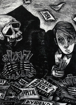 Like all the deadly sins, greed or avarice is a temptation for every person, not just the wealthy. It is possible for the poor to be slaves of avarice, if they are filled with a grasping desire for money or if they store up possessions (however inexpensive) beyond their actual need.