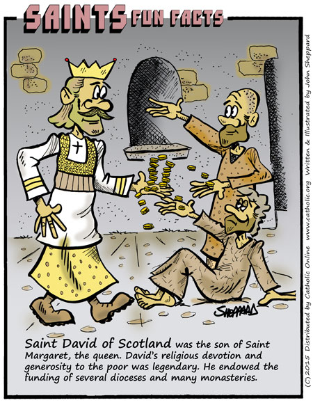 Saints Fun Facts for St. David I of Scotland