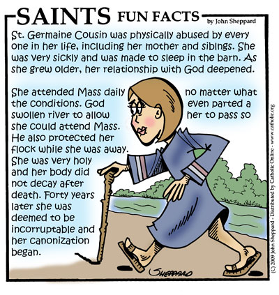 St. Germaine Cousin Saints Fun Facts for St. Germaine Cousin