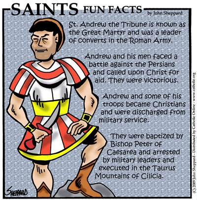 Saints Fun Facts for St. Andrew the Tribune