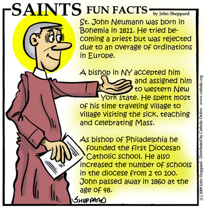 St. John Neumann Saints Fun Facts for St. John Neumann